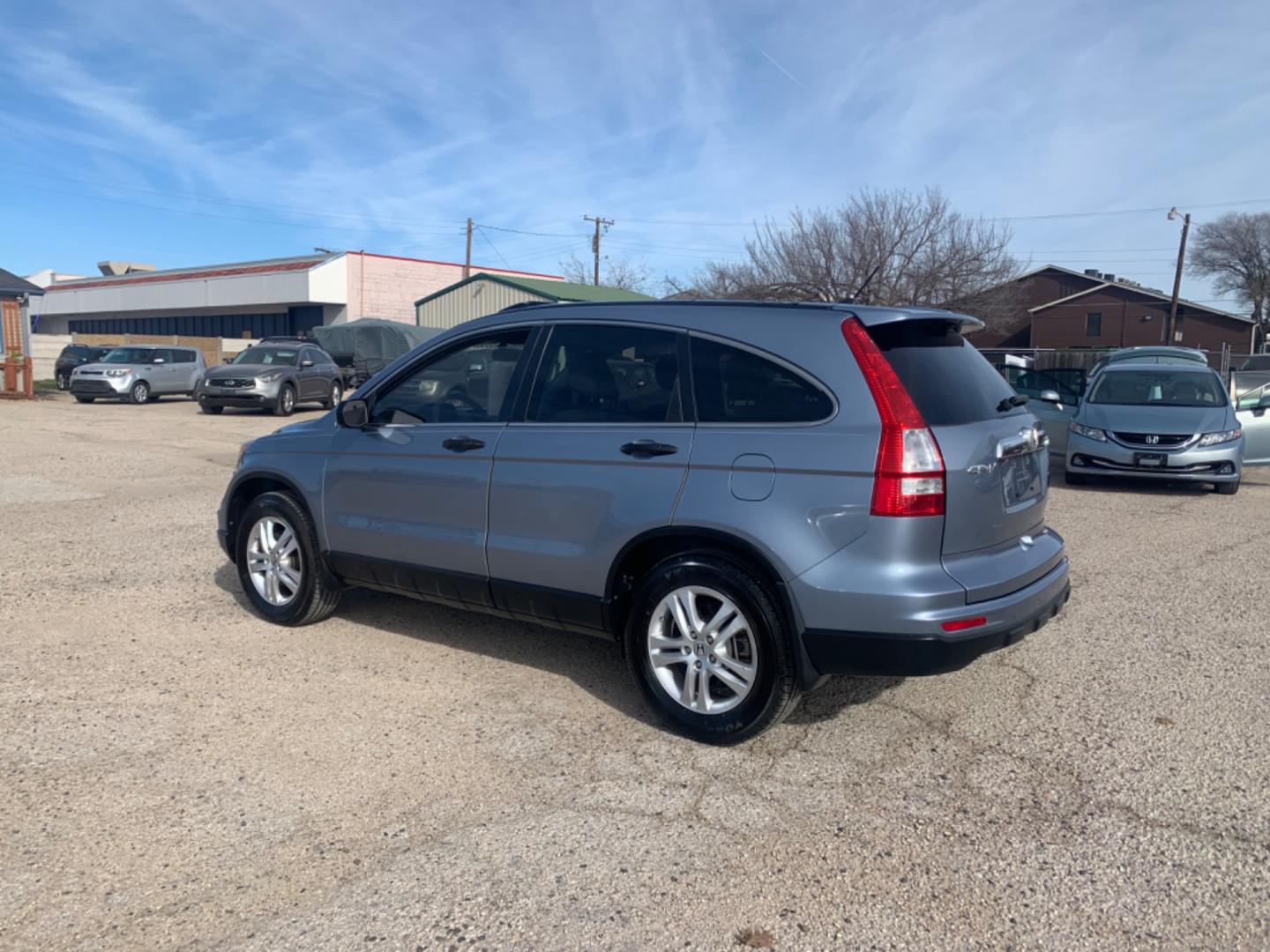 2010 Blue /gray Honda CR-V EX 2WD AT (3CZRE3H58AG) with an 2.4L L4 DOHC 16V engine, Automatic transmission, located at 1830 North Belt Line Road, Irving, TX, 75061, (469) 524-0199, 32.834373, -96.993584 - Photo#3